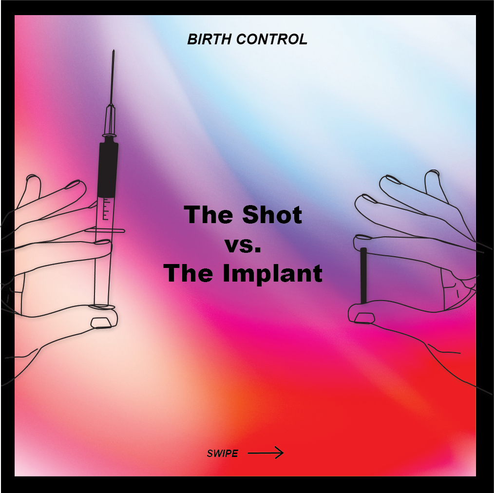 The birth control shot vs the birth control implant
